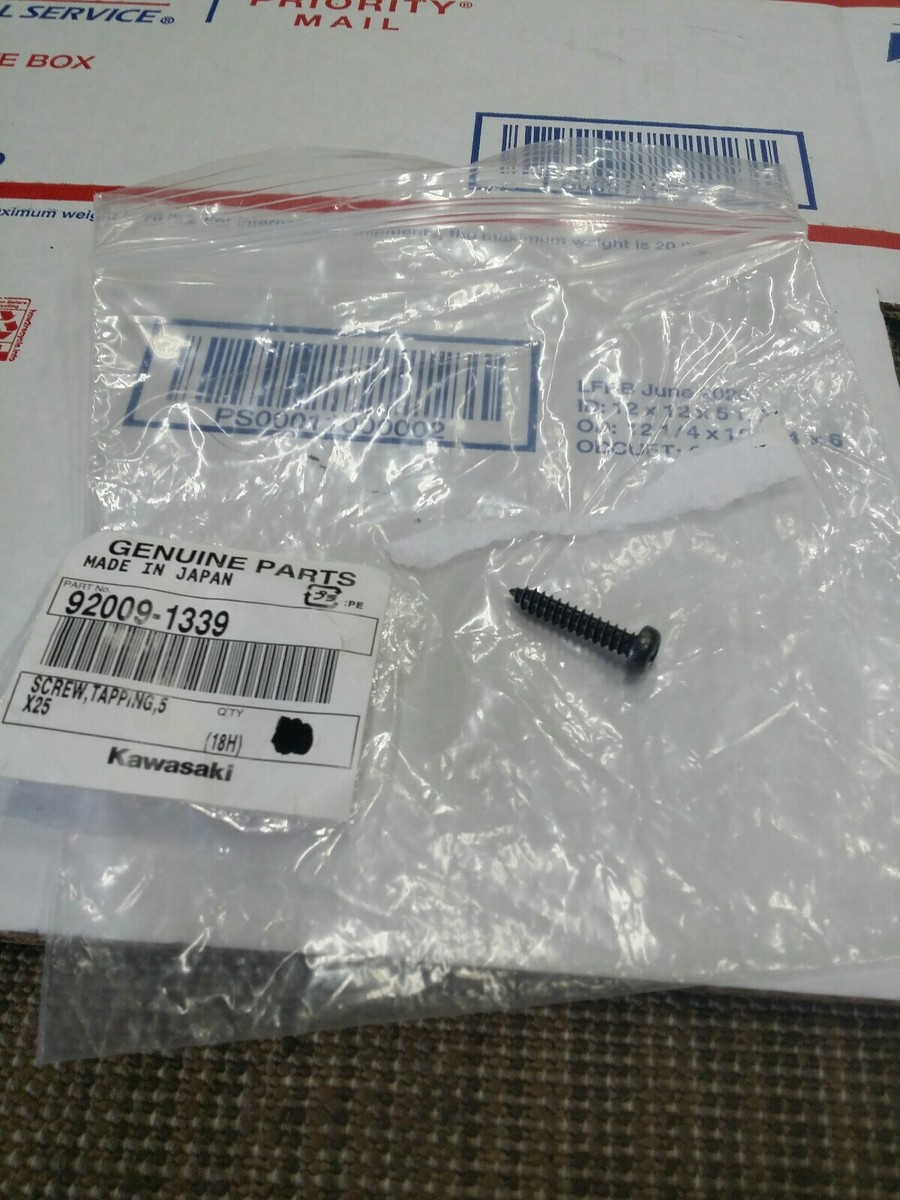 Kawasaki Motorcycle Tapping Screw NOS OEM P# 92009-1339 | eBay