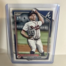 2024 Carter Holton Bowman Draft Paper 1st Bowman Atlanta Braves BD-74