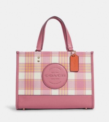 NWT Coach Dempsey Carryall tote With Garden Plaid Print And NWT Coach Dempsey Carryall tote With Garden Plaid Print And