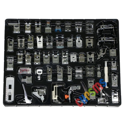 52 PCS Presser Feet fits Singer,Brother,Janome,Elna, Kenmore,low shank