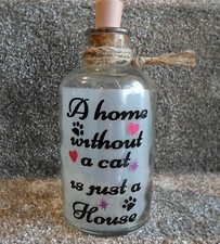 Katze, LED Light Flasche, 4,95£