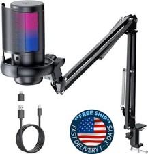 Micr fono USB para juegos para PC con ARM, micr fono para videojugador con ruido