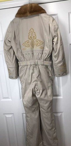 NWOT $23OO BOGNER SKI OVERALL MINK COLLAR SKI SNOWSUIT SIZE 8 LONG - Picture 11 of 12