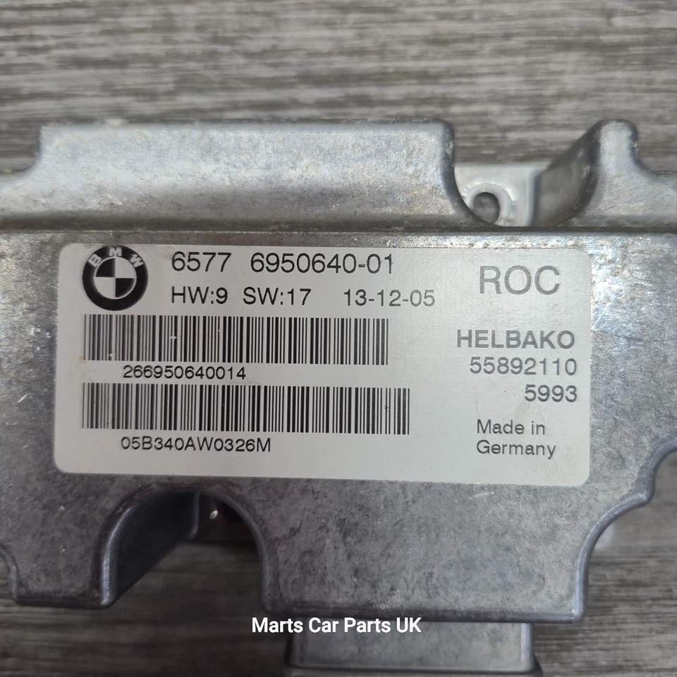 BMW CONVERTIBLE ROLL OVER CONTROL MODULE ECU UNIT MINI R57 E88 E93 E64 6950640 - Image 4 of 4