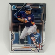 2021 Bowman Chrome Prospects Pedro Leon 1st RC #189 HOU
