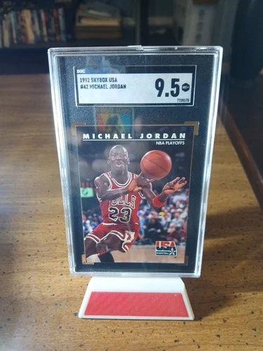 1992 Skybox USA SGC 9.5 MT+ Michael Jordan #42 Chicago Bulls Basketball Card HOF