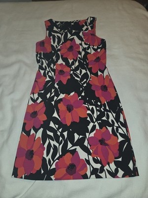  ALYX Dress Women s Size 6 Black White Red Floral Pattern NICE