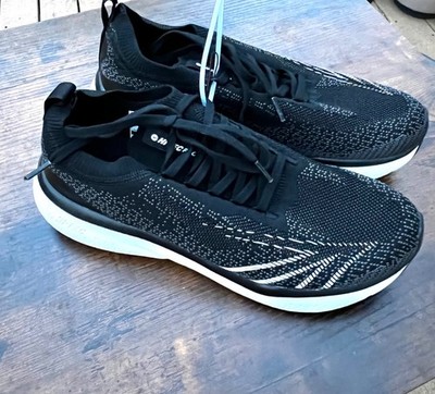 HI-TEC HT-VIBE CHECK Low Top Sneakers Black White Men's  Running 10.5 Shoes
