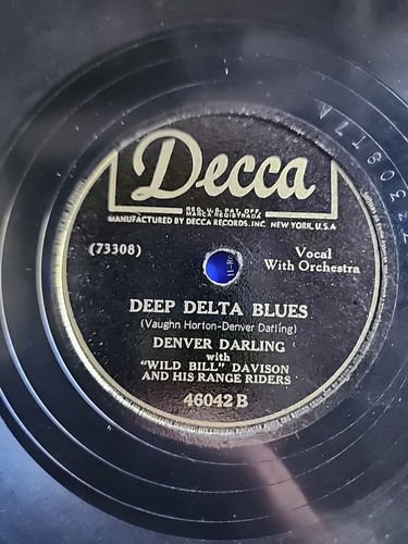 DENVER DARLING Decca 46042 Deep Delta Blues/Juke Joint Mama 78 RPM - Picture 2 of 12