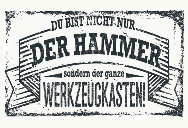 Holzschild 20X30 Cm Du Bist Nicht Nur Der Hammer Deko Geschenk Holz Schild-image