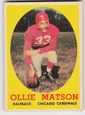 1958 Topps #127 Ollie Matson FOOTBALL Chicago Cardinals
