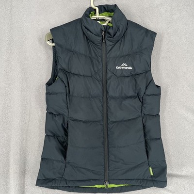 Kathmandu Vest Womens 8 Black Down Puffer Packable Hiking Lightweight