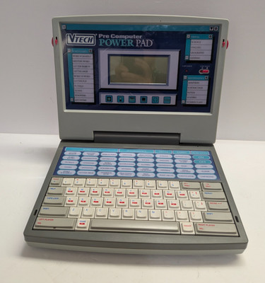 VTech Pre Computer Power Pad Vintage Learning Laptop AC Power Only READ