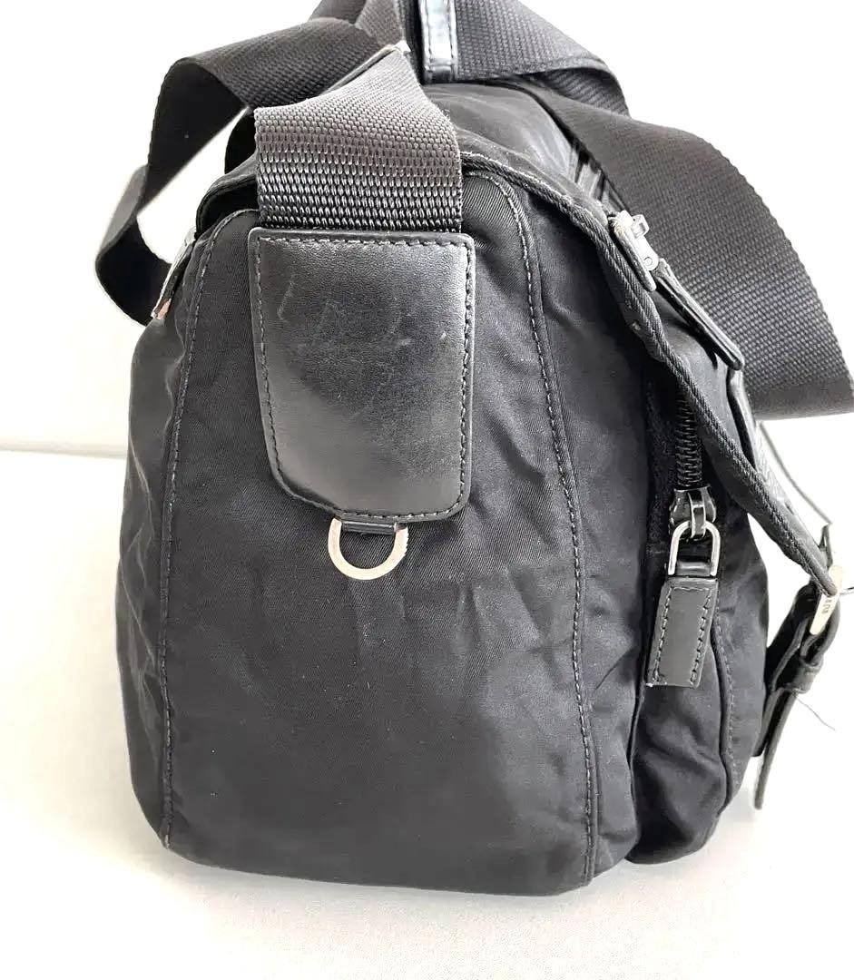 PRADA Nylon Shoulder Bag Black thumbnail 5