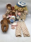 Lot of Vintage Play Dolls Babies Theme Mixed Materials Cabbage Patch Kids&more