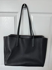 MARC JACOBS The Protege LARGE Leather Tote Color: BLACK /Gold Dust Bag