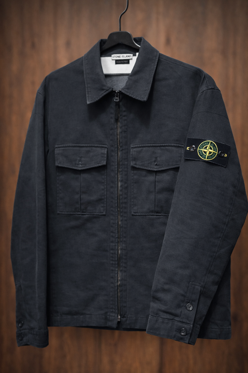 トップス Stone lsland Rare Vintage Stone Island AW 2004 Brushed Cotton Canvas Overshirt