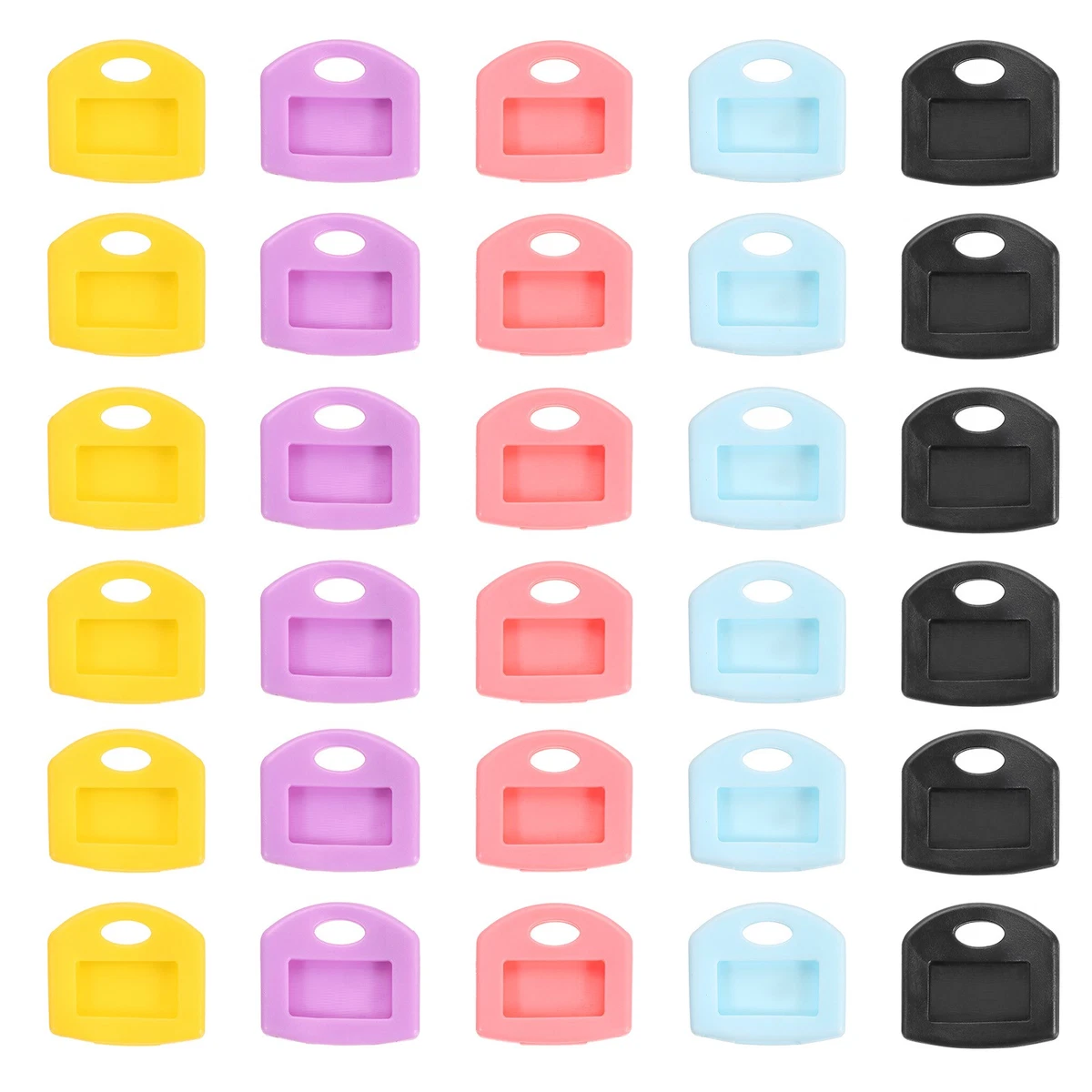 Conjunto de 50 tapas para llaves de 1 pulgada, identificadores de 5 colores