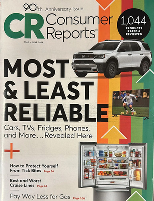 #ad Consumer Reports Magazine May June 2026 $15.38