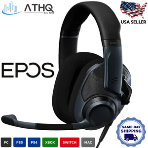 EPOS H6PRO Casque de jeu filaire Acoustique ouvert noir PC PS5 PS4 Xbox Black - NEW