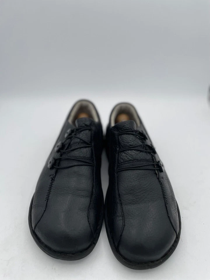 P.W. Minor Slip-On Flats Women's Sz 6.5 Black Leather  Oxfords Shoes - Image 2 of 4