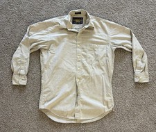 Vtg Chaps Ralph Lauren Button Down Shirt Men  s 15 32/33 Beige Long Sleeve