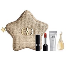 Miss Dior J'adore Rouge Dior Gift Set Coffret 2025 Holiday Limited w/ Gold Pouch