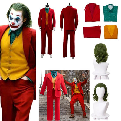 Joker Cosplay Arthur Fleck Joaquin Phoenix Kostüm Anzug Mantel Hose Komplettset