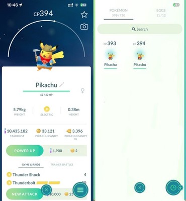 2x Excavator Pikachu   Pokemon Go Trading