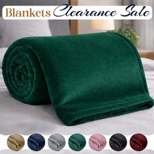 Vendita limitata coperta in pile di flanella reversibile letto divano letto coperte accoglienti