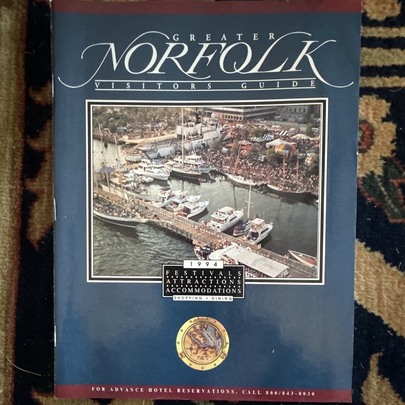 Norfolk visitors guide 1994 Original Print Ad “Best Pizza”