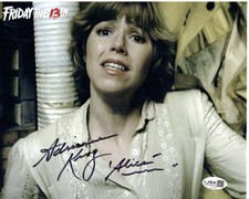 Adrienne King signed 8x10 Photo Alice Hardy Friday the 13th JSA Authentication