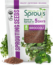 Nature Jim'S Organic Broccoli Sprouting Seeds Non-Gmo, Rich in Sulforaphane, F