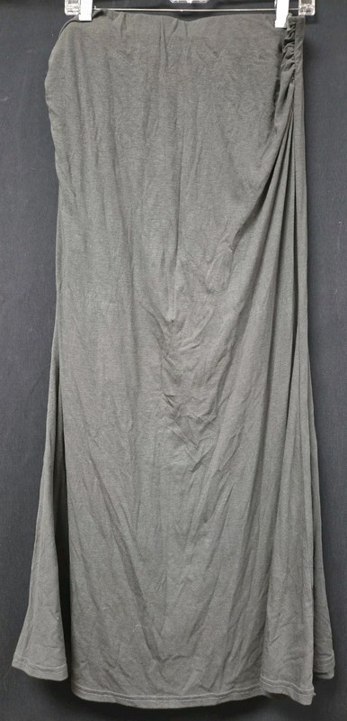 OGL Skirt Size XL MaxWarm Ruched Side Pencil Maxi Skirt Gray