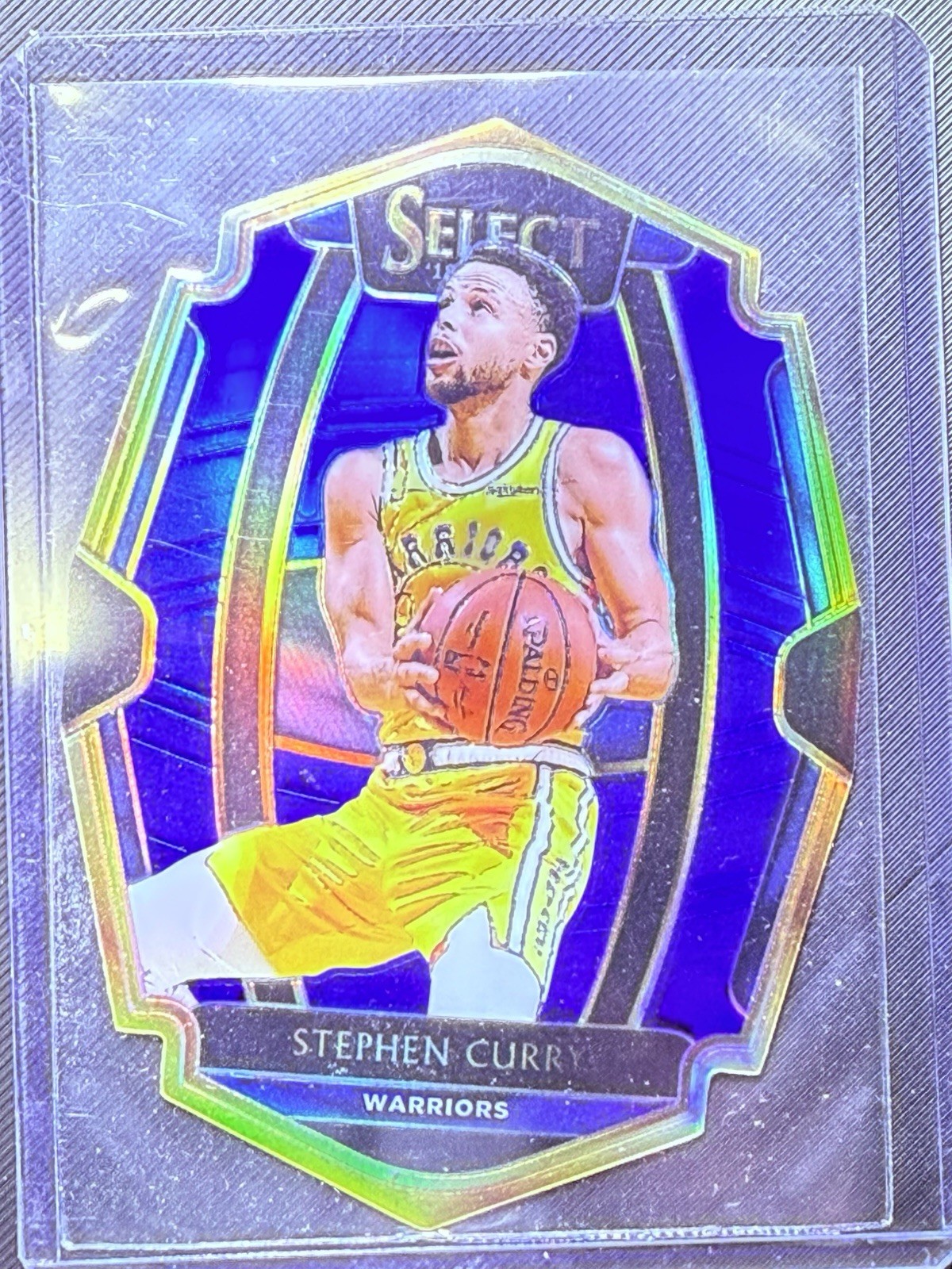 2018-19 Panini Select BLUE Prizm Die Cut #108 Stephen Curry 149/249 Warriors