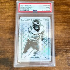 2024 Panini Phoenix Contours Teal Saquon Barkley /40 PSA Philadelphia Eagles