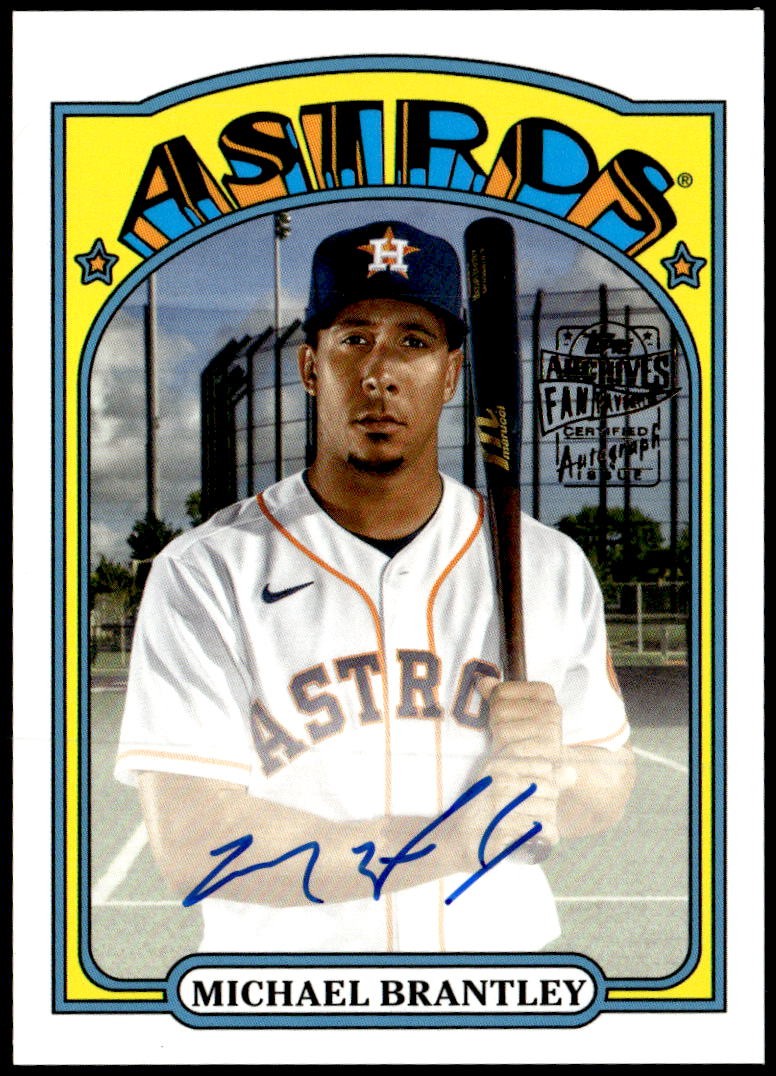 2022 Topps Archives #72FF-MB Michael Brantley Fan Favorites Autographs F9