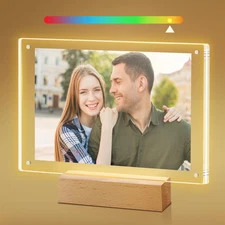 Light up Picture Frame 5x7, Color-Changing Led Picture Frame, Love Photo Frames