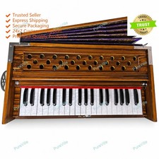 Classic Sound Quality 7 Stopper Multi Fold Bellow 39 Key Harmonium For Bhajan