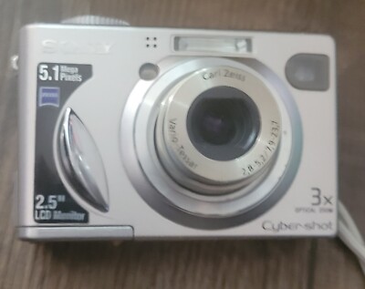 Sony Cyber-shot DSC-W5 5.1MP Digital Camera - Silver MPEGMovie Parts Only