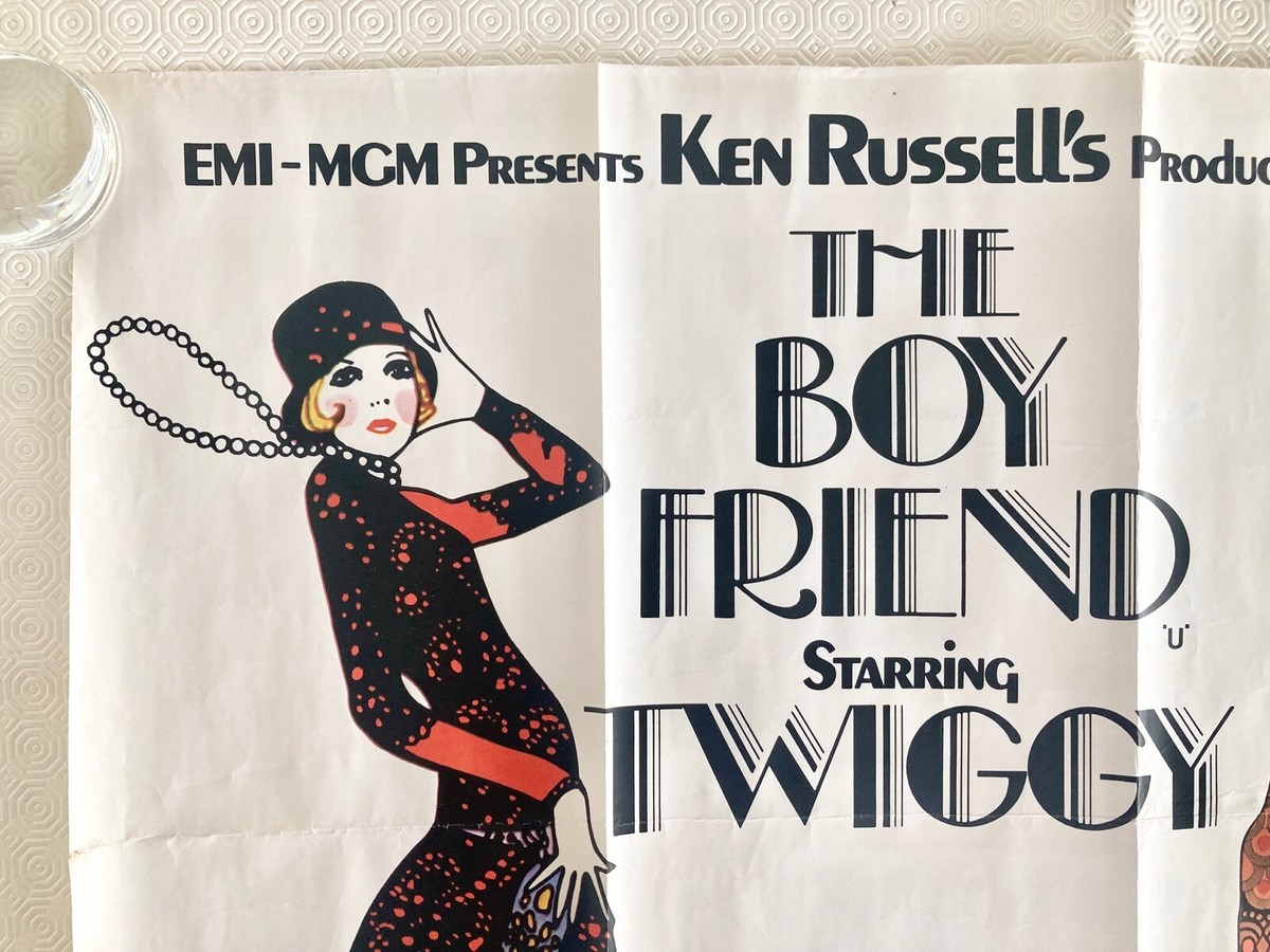 貴重　映画　THE boy friend ポスター　twiggy主演 BOY FRIEND 1971 original Belgian poster TWIGGY KEN RUSSELL