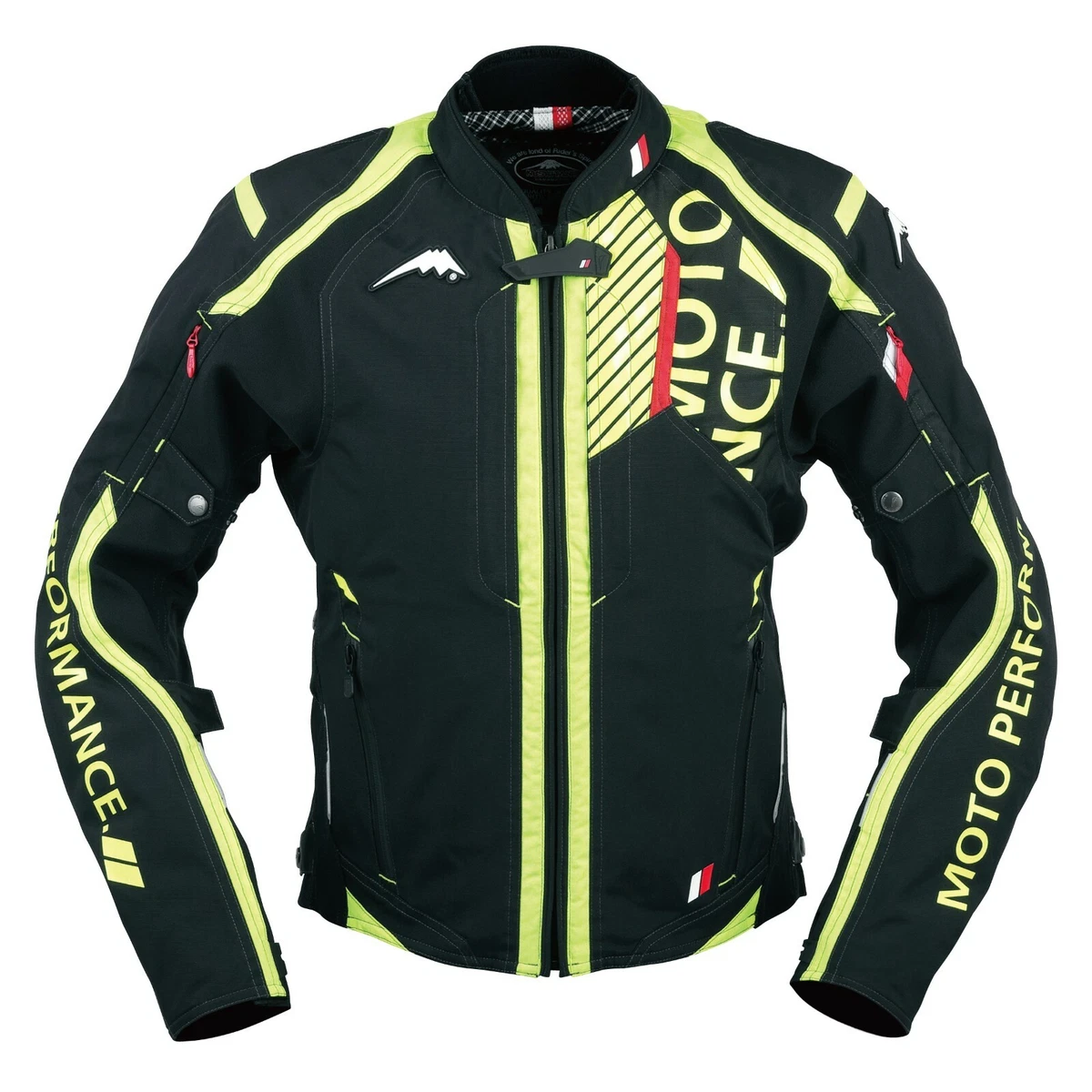 KUSHITANI GENUINE OEM CONTEND JACKET K-2331 BLACK & YELLOW MOTORCYCLE RIDING