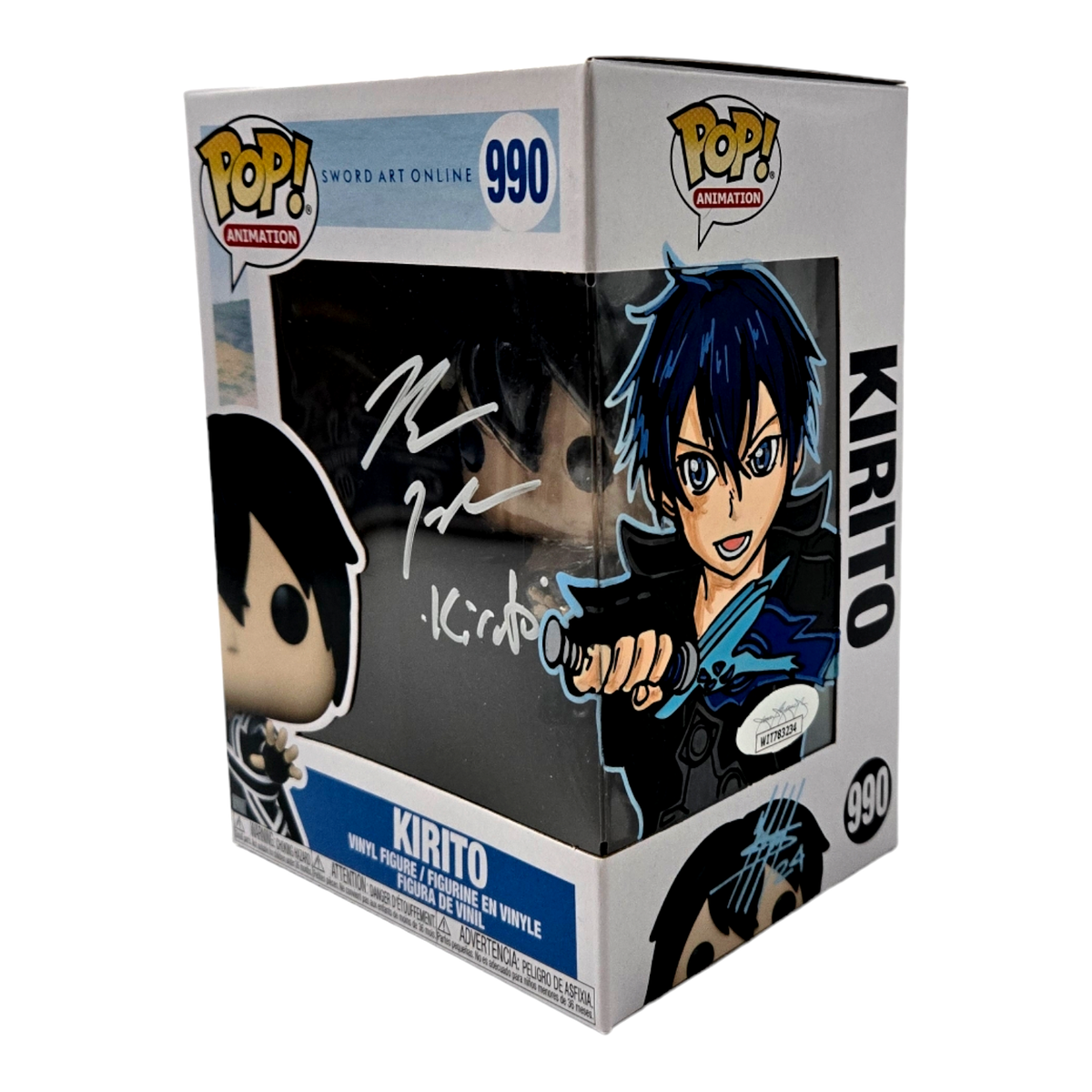 Bryce Papenbrook Signed Funko Kirito Sword Art Online