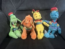 Disney Rainbow Collection 4 Plush Stuffed Animals Pride Donald Goofy Pluto Daisy