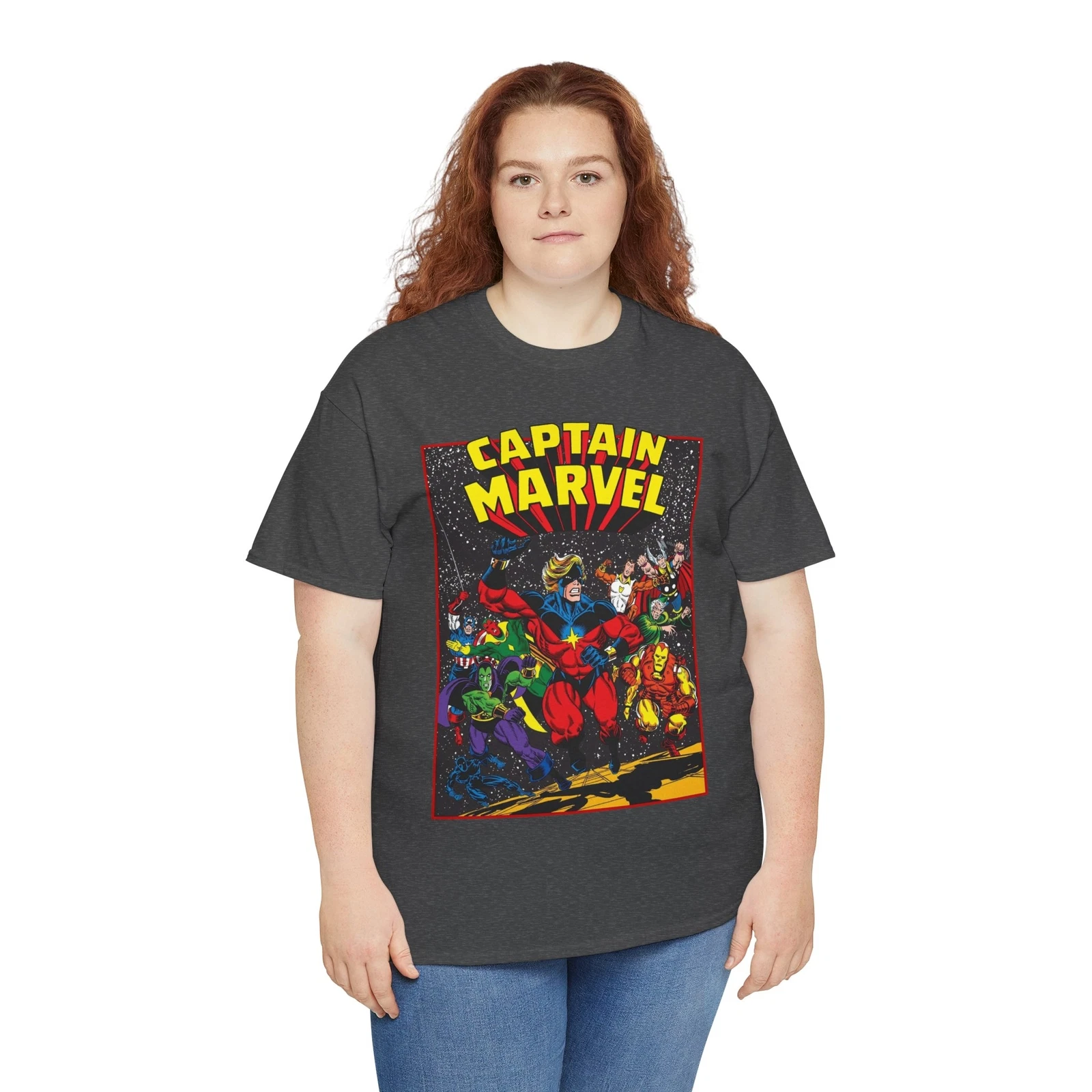 Captain Marvel T-Shirt - Marvel Comics - Jim Starlin Art - Mar-Vell - Kree