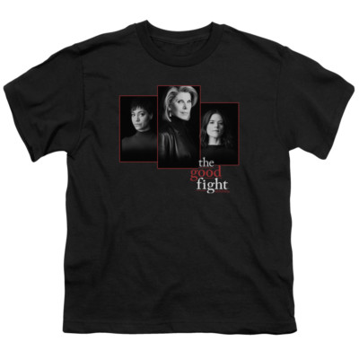 The Good Fight Kids T-Shirt Cast Headshots Black Tee