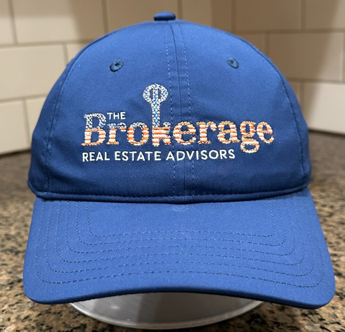 The Brokerage Real Estate Advisors Taylormade Cap Hat Blue Strap Back Adjustable