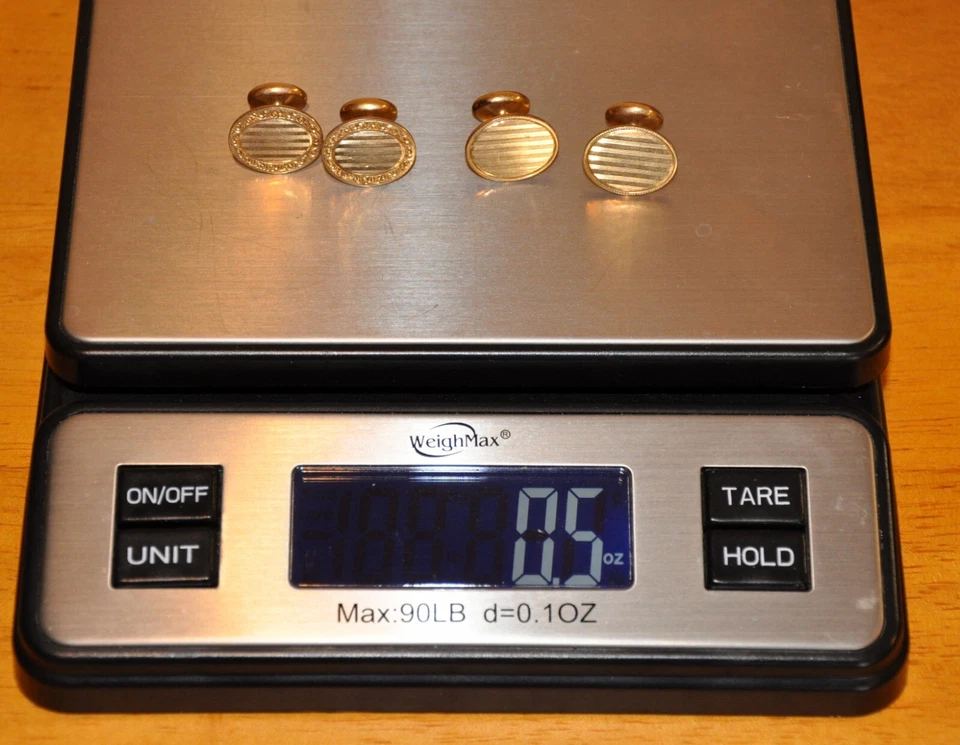 Abotoaduras vintage Krementz, folheadas a ouro, ovais - Imagem 4 de 4