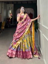 New Designer Dola Silk Lehenga Choli With Dupatta For Women  Traditional Wear