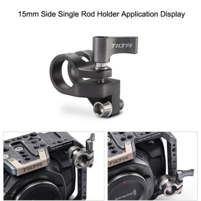 Tilta 15mm Top Single Rod Holder - Zubehör Für BMPCC 4K Cage Von Blackmagic